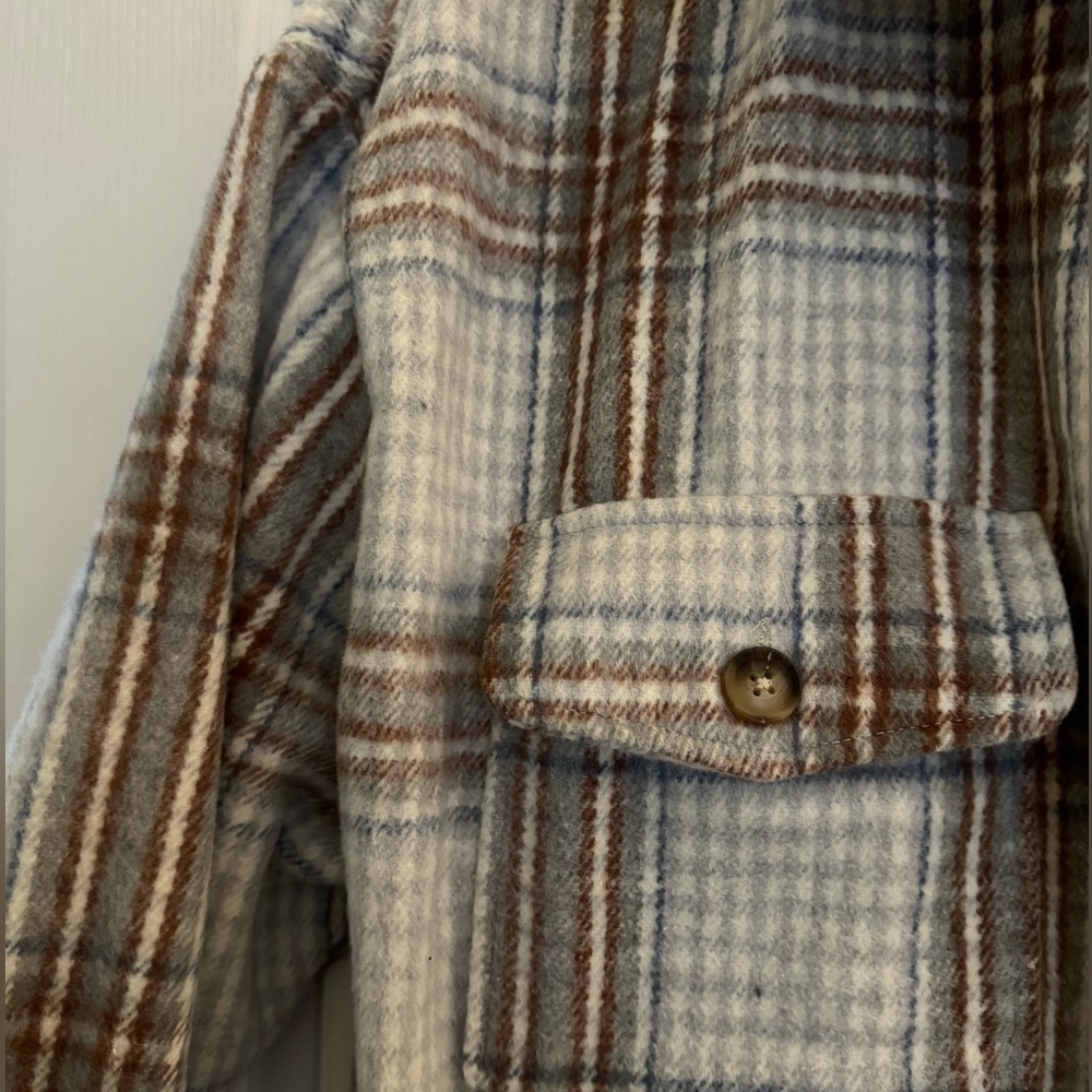 Plaid Trench Coat